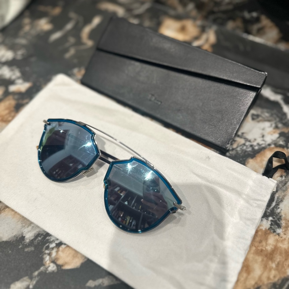 Dior So Real Blue Mirrored Sunglasses